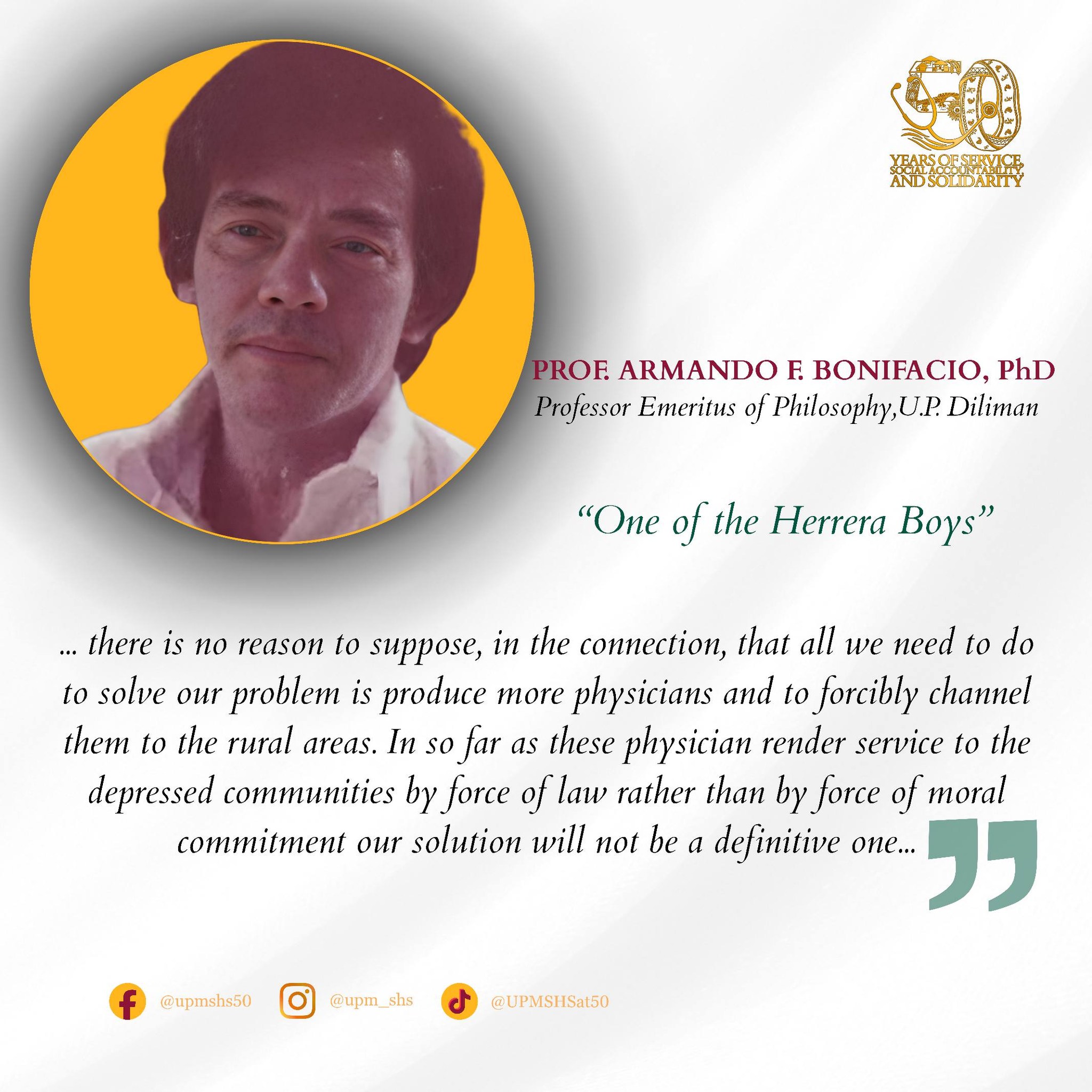 Prof. Armando F. Bonifacio